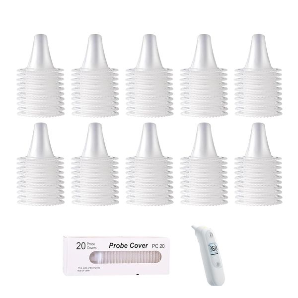 100Pcs Ear Thermometer Probe Covers,Thermometer-Caps,Lens Filter Protector,Refill Caps Replacement, for All BraunThermometer Models