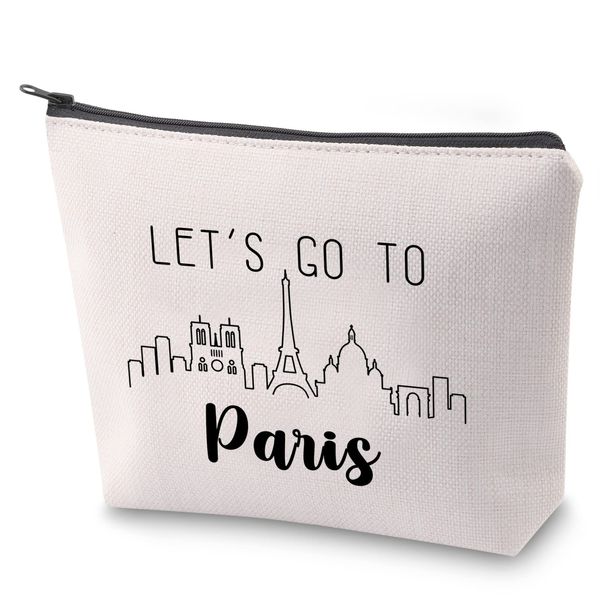 Make-up-Tasche mit Reißverschluss, Motiv Paris und Frankreich, Paris, Nein