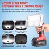 Flashlight Compatible with Milwaukee Battery 40W 4200LM Cordless LED Work Light