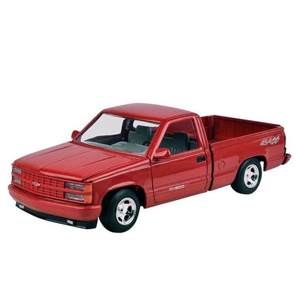 1992 Chevy 454 SS Pickup Truck Red Metallic 1/24 Diecast Model Car by Motormax 73203MRD