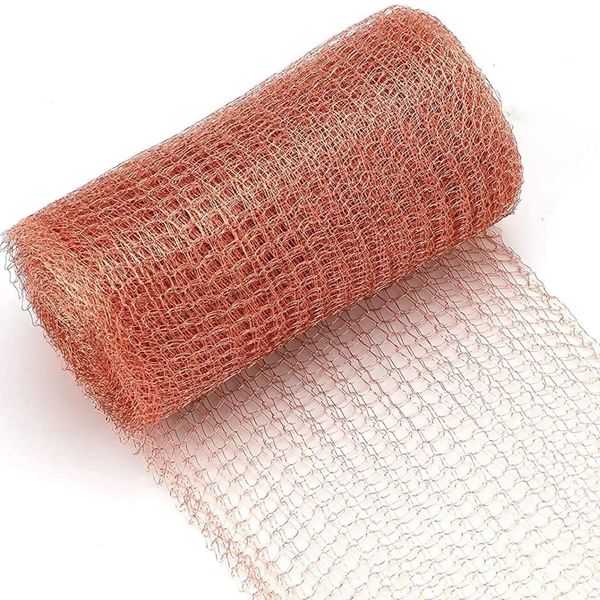 Jenrisben Copper Mesh Slug Repellent UK 5 X 20 Feet Pure Copper Wire Mesh Roll Anti Slug Snail Copper Mesh for Pest Control Rodent Proof Chicken Mice Deterrent and Trap