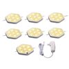 BLACK+DECKER 7-Pack LED Puck Light Kit, Warm White (LEDUC-PUCK-7WK)