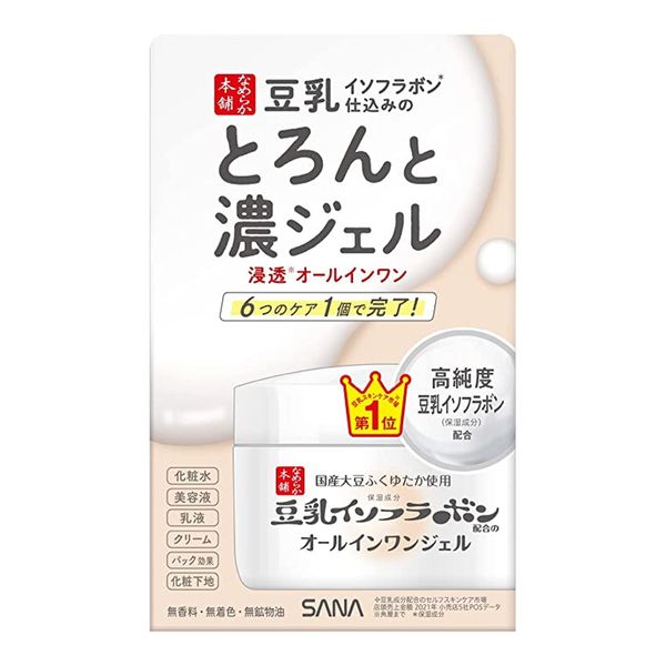 Reiwa - First come, first served sale Tokiwa Yakuhin Sana SANA Nameraka Honpo Thick Gel NC All-in-one Gel 100g (Soy Milk Gel Cosmetics) (4964596447907)