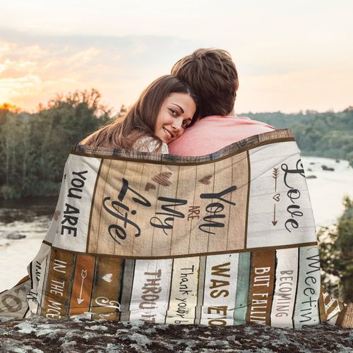 ZWERIVP Gifts for Husband from Wife - Husband Birthday Gift Ideas - Wedding Anniversary Romantic Gifts for Him - Husband Valentines Day Gifts for Him from Wife - to My Husband Gifts Blanket 50"X60"