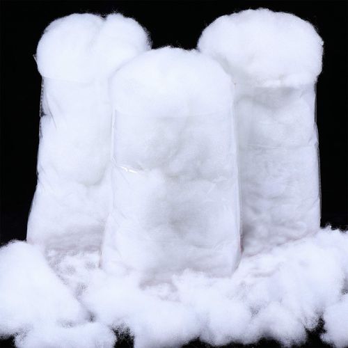 Shappy 10.58 Ounce/ 300 G Fake Clouds Snow Decoration Artificial White Cloud Fiber Faux Fluffy Snow Indoor Soft Artificial Fake White Cotton Winter Craft Decor Christmas Tree Village Displays