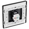 BG PCDSBRJ451B Satin Brass Evolve RJ45 Cat6 Data Outlet - Black Insert