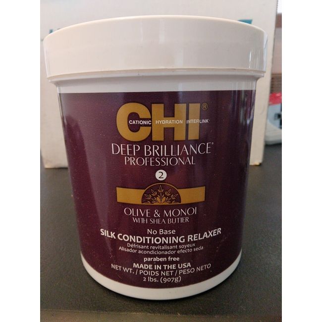 Chi Deep Brilliance Olive & Monoi Silk Conditioning Relaxer 2lbs