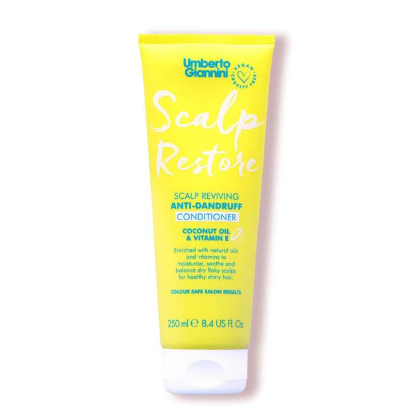 Umberto Giannini Scalp Restore Conditioner, Vegan & Cruelty Free Scalp Reviving Formula with Coconut Oil & Vitamin E, 250 ml