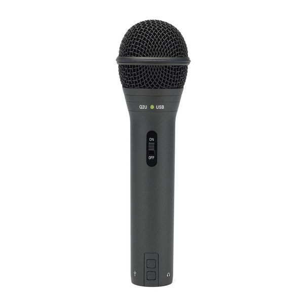 Samson Q2U USB/XLR Dynamic Microphone Recording and Podcasting Pack (Black)