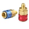 Air Condition Quick Connector Coupler Auto A/C Manifold High Low Adapters