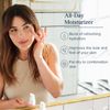 HERITAGE STORE Rosewater Facial Moisturizer, Soothing Gel Cream for Dry Skin to Combination Skin, with Rose Complex, Niacinamide & Hyaluronic Acid, Vegan, Paraben Free & Cruelty Free, 2oz