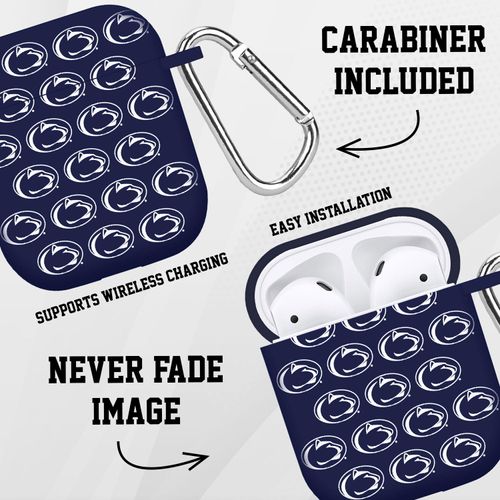 AFFINITY BANDS Penn State Nittany Lions HD Case Cover Compatible with Apple AirPods Gen 1 & 2 (Repeating)