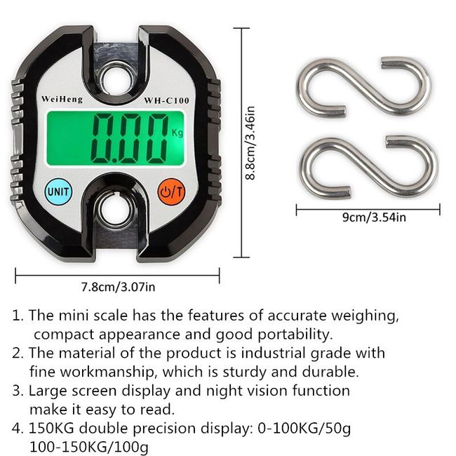 Remote Control Digital Hanging Weight Scale Capacity 100 - 500kg