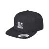 Blue Storm BSJ-HW022D Basic Flat Cap, Black, Black