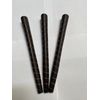 3pc P-008 New Black with Brown Spiral Soft Feel putter grip