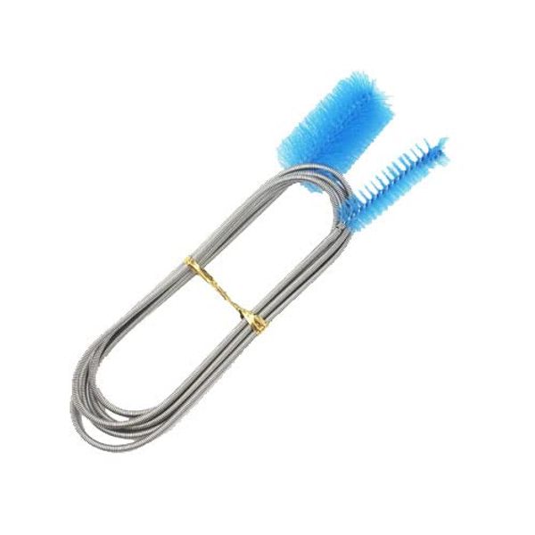 Wire Brush Pipe Plumbing Flexible Drain Cleaning Stainless Steel Aquarium Cleaner Blue