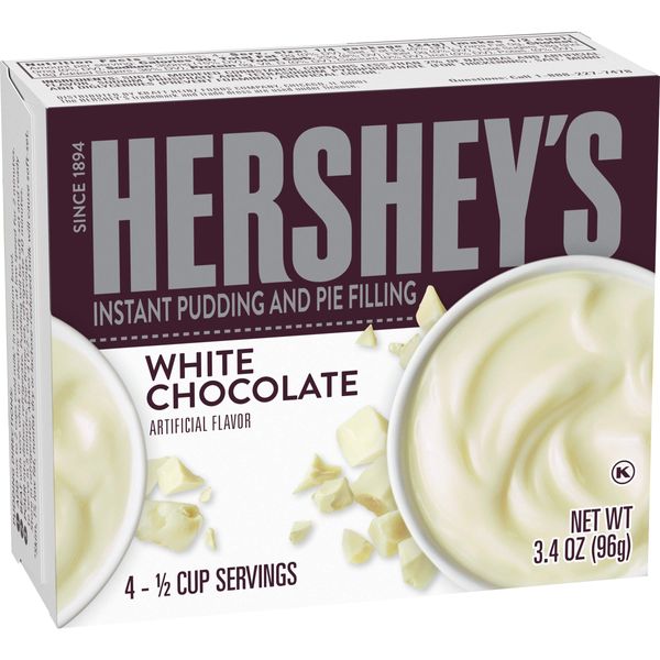 Hershey's Instant White Chocolate Pudding Mix (Pack of 4)