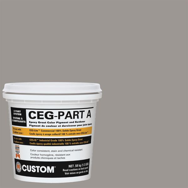 Custom CEG-Lite Part A Epoxy Grout - Delorean Gray, 1.3 lb