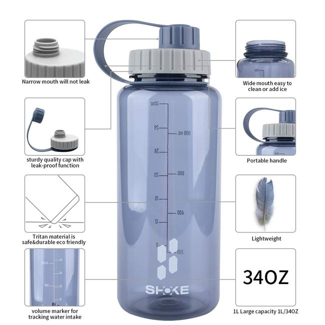 Water Bottle Flip Top Leak Proof Lid Non-Toxic BPA Free & Eco