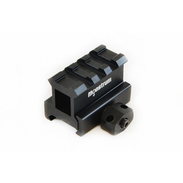 Monstrum High Profile Picatinny Riser Mount (1" H x 1.5" L) for Red Dots