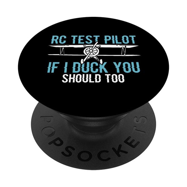 RC Test Pilot RC Flugzeug RC Flugzeug Pilot Luftfahrt Glider PopSockets mit austauschbarem PopGrip