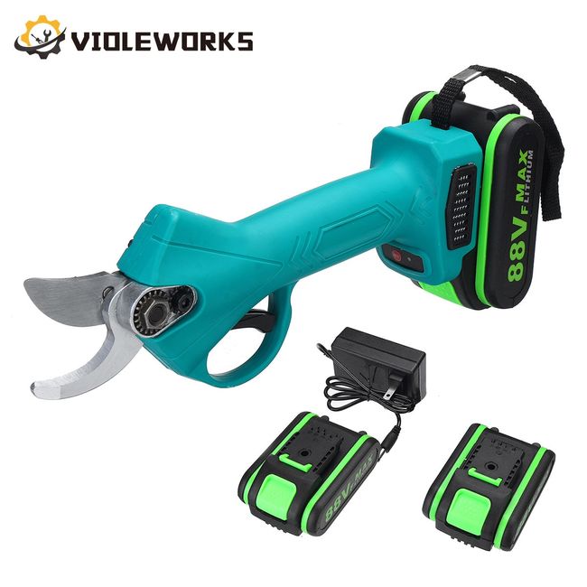 Handheld Blue Electric Garden Pruners , Cordless Power Loppers CE Certified