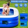 HBN Inflatable Swimming Pool, 83''×53''×20'' Large & Thickened swimming Pool