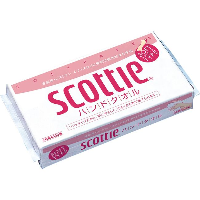 Scottie Hand Towels, 200 Sheets (100 Pairs) x 4