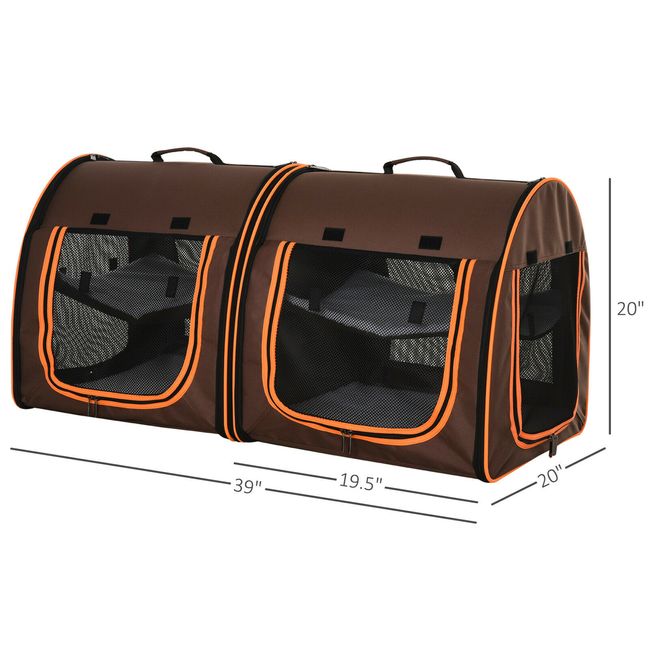 Classic Pet Carrier Bags Luxury Oxford for Small Animals