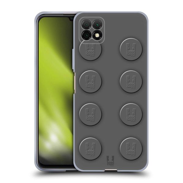 Head Case Designs Grey Building Blocks Soft Gel Case Compatible With Huawei Enjoy 20 5G