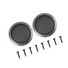 Partuto 2pcs 6.5" Gray Car Mesh Speaker Cover Grill Subwoofer Protector Replacement