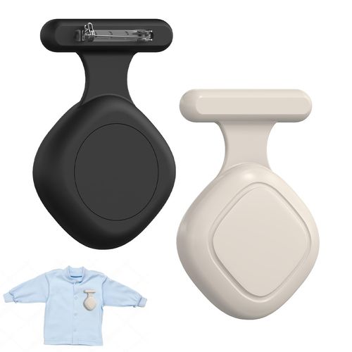 [2-Pack] Silicone Case for Tile Mate 2024, Full Protective Waterproof Holder for Tile Life360 Mate Tracker Soft Silicone Cover Tile Life360 Mate Holder with Pin, for Bags, Pet, Luggage (Black+Oatmeal)