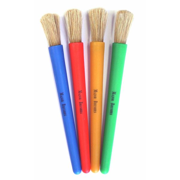 Major Brushes Junior Chubby Brushes - Pack of 4