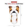 Daphne's Novely Headcover - Bulldog,Brown-White
