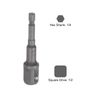 sourcing map Socket Accessory Set, 16mm Shallow and Deep Socket Universal Joints 1/4" Hex Shank Impact Adapter with 1/2" Drive
