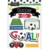 Soccer Life Doo-Dads Scrapbook Stickers (60612)