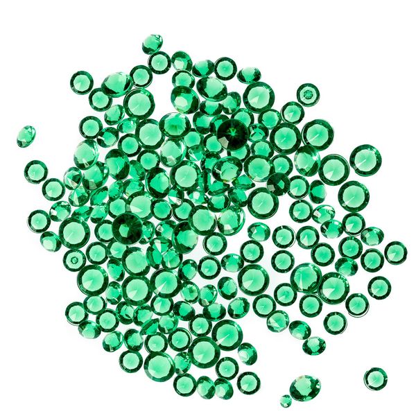 Trimming Shop 6000 Pcs Wedding Table Scatter Mixed Sizes, Table Crystals Acrylic Confetti For Vase Filler, Wedding, Birthday, Party, Decoration, Crystals Diamonds Gems (Emerald Green)