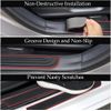 4x For Jeep Wrangler Rubber Car Door Threshold Sill Cover Panel Step Protector