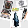 Back to the Future DeLorean Time Machine Collectible Stickers