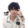 M Grande TOP27A Men's Top Head Wig, Supervised by Top Stylist, 4-Piece Set, Top Wig, Natural, Face Shrinking, (Bantan Black Top27A)