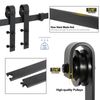 6.6 FT Sliding Track Barn Door Basic Hardware Kit Closet Hang Style Track Rail