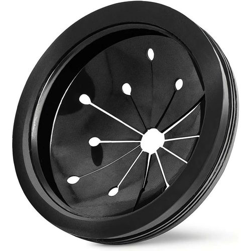 Black 3-Inch Garbage Disposal Splash Guard - Kitchen Sink Baffle Covers for Whirlaway, Waste King and GE Models - Rubber Drain Cover Disposal and Splash Protection, Garbage Disposals and Parts