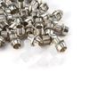 50Pcs LED Holder Light Socket, Aluminum Silver Holders Panel Display Thread Mount Bezel Clip Mounting Holder for 5mm LED