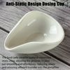 Ceramic Coffee Bean Dosing Cups, Anti-Static Measuring Tool, Set of 2, White
