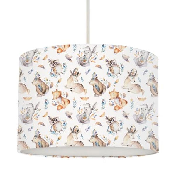 Boho Woodland Animals Ceiling Lampshade (4 sizes available)