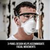 3M Aura Particulate Respirator 9205+ N95, Lightweight, 3 Panel Designed Helps...