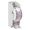 Tape Logic TLLDM300 Wall Mount Label Dispenser, 3, White, 1/Each