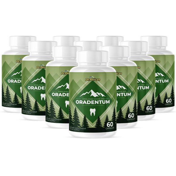 Oradentum- Oral & Digestive Support- 10 Bottles- 600 Capsules