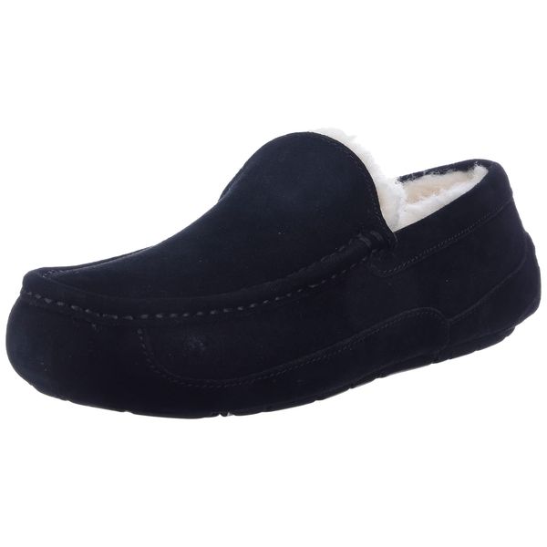 UGG Men's Ascot Slipper, Black, 14