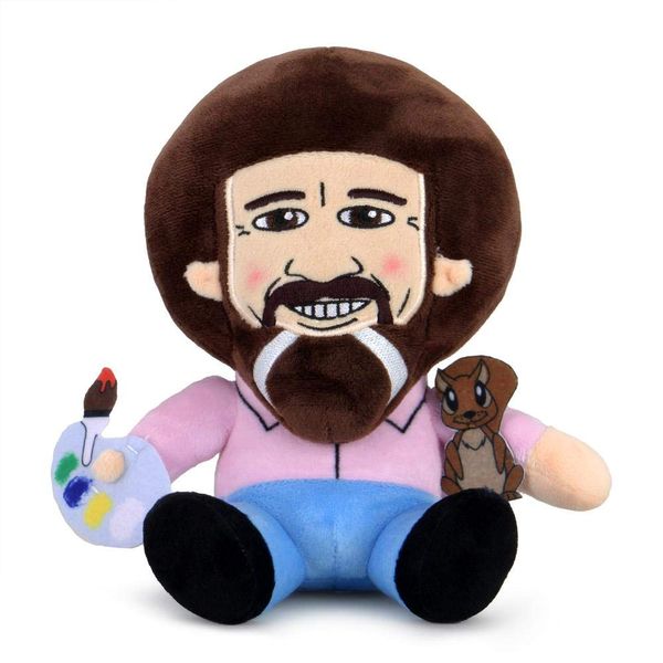 Kidrobot Bob Ross with Peapod 8" Plush Phunny Stuffed Animal